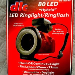DLC DL-RLF80 80 LED Hybrid Ringlight and Flash